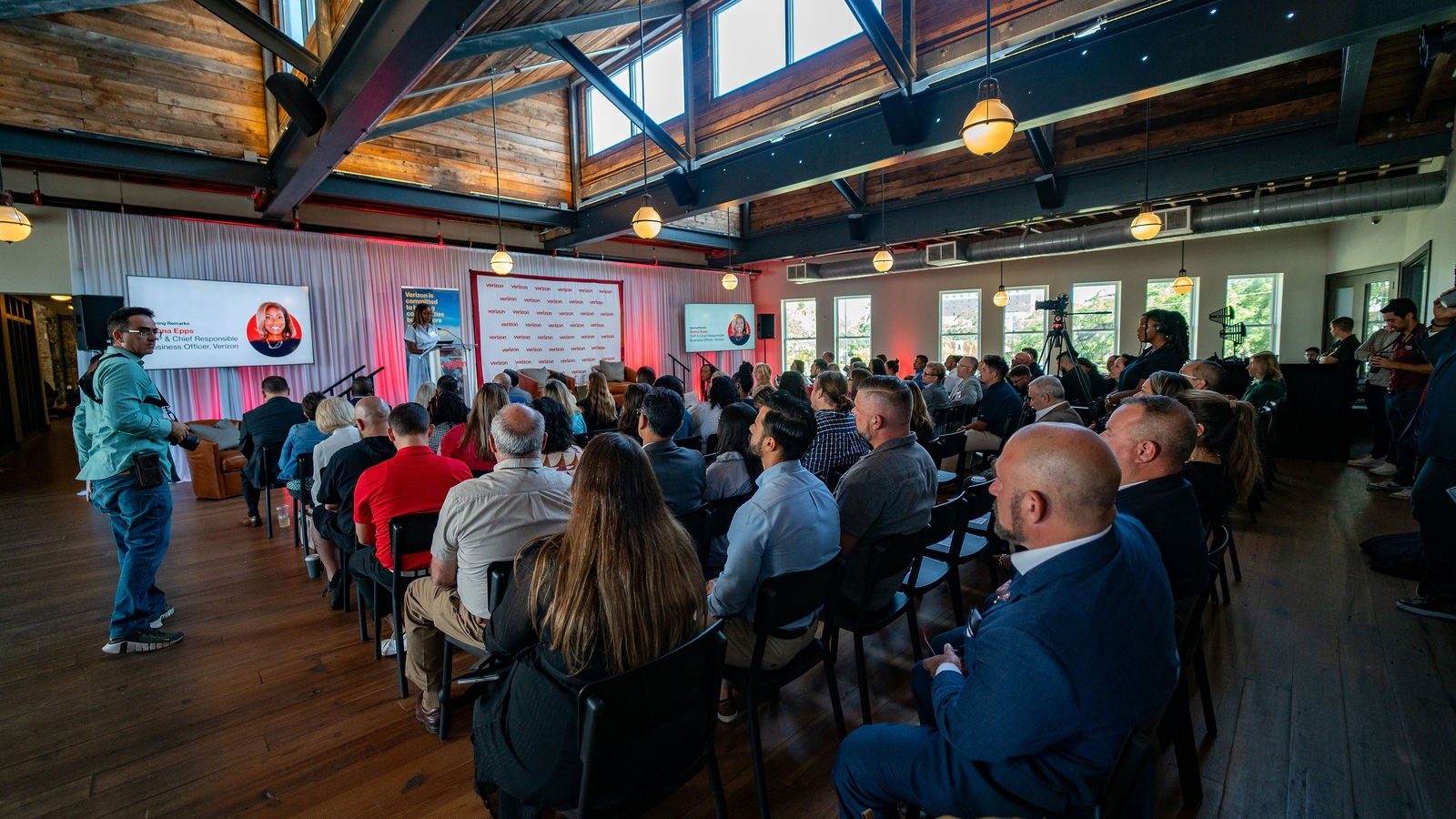 Tampa Bay hospitality venue filled with guests during a live corporate event